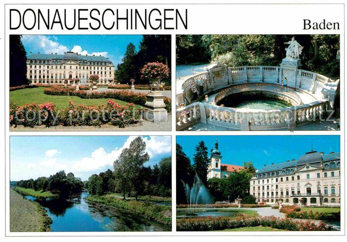 Donaueschingen Schloss Park Donau Landschaftspanorama