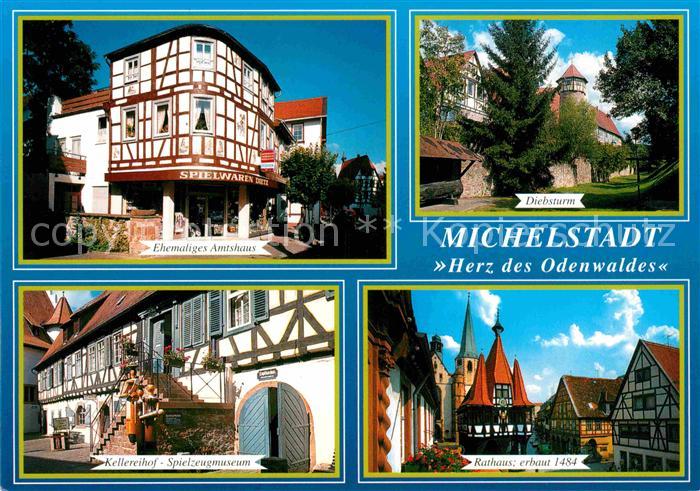 Michelstadt Ehemaliges Amtshaus Fachwerk Diebsturm Kellereihof Spielzeugmuseum R