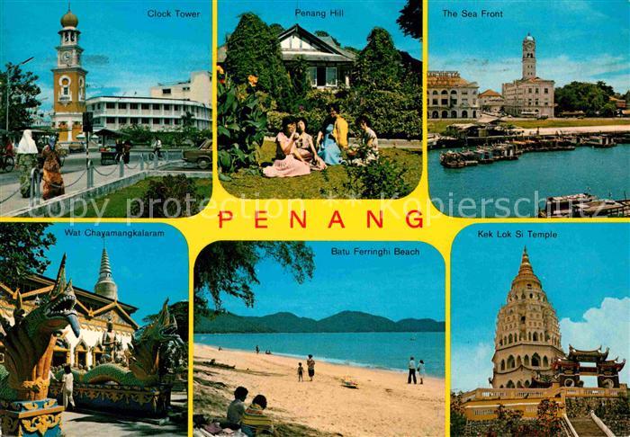 Penang Clock Tower Penang Hill Sea Front Kek Lok Si Temple Batu Ferringhi Beach