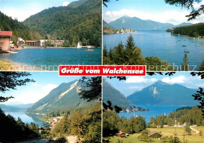 Walchensee Hotels am Ufer Alpenpanorama
