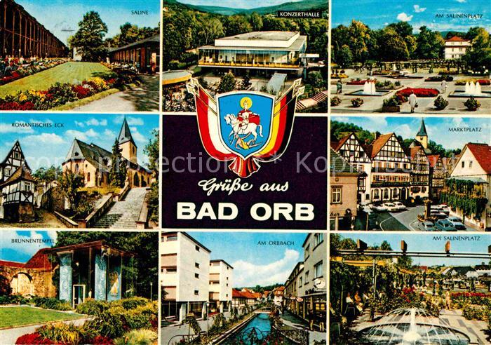 Bad Orb Saline Konzerthalle Salinenplatz Marktplatz Orbbach Brunnentempel Romant
