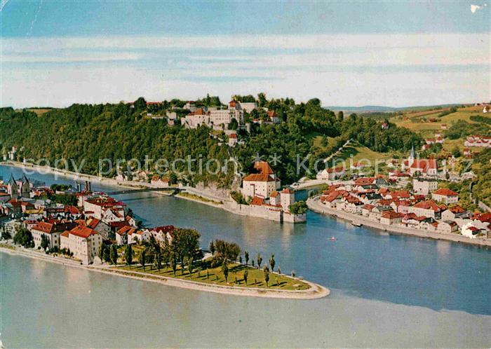 PAssAU Bayern Dreifluessestadt Ortsspitze Oberhaus Niederhaus Ilzstadt Fliegerau