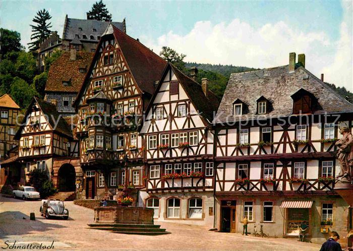 Miltenberg Main Historischer Marktplatz 15. Jhdt. Fachwerkhaeuser