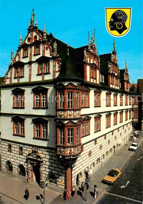 Coburg Stadthaus mit Coburger Erker Architektur Historisches Gebaeude