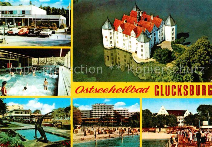 Gluecksburg Ostseebad Meerwasserhallenbad Badestrand Hotel Intermar Wasserschlos