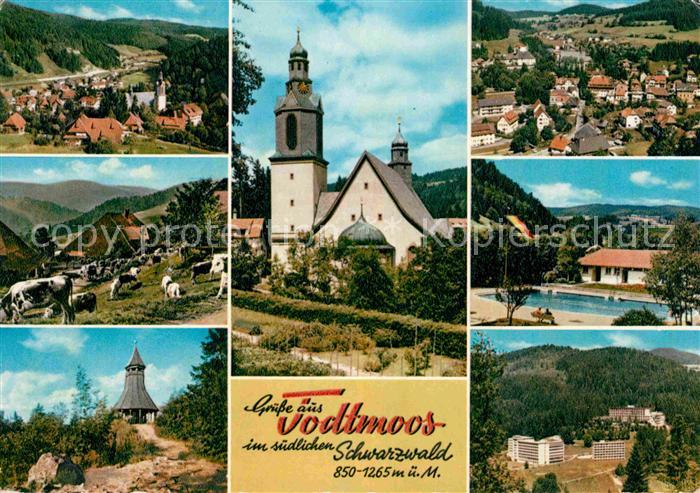 Todtmoos Schwarzwald BW Teilansichten Kirche Kapelle Schwimmbad Sanatorium Kuehe