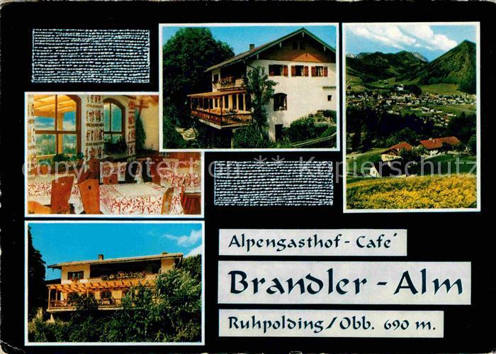 Ruhpolding Bayern Alpengasthof Cafe Brandler Alm