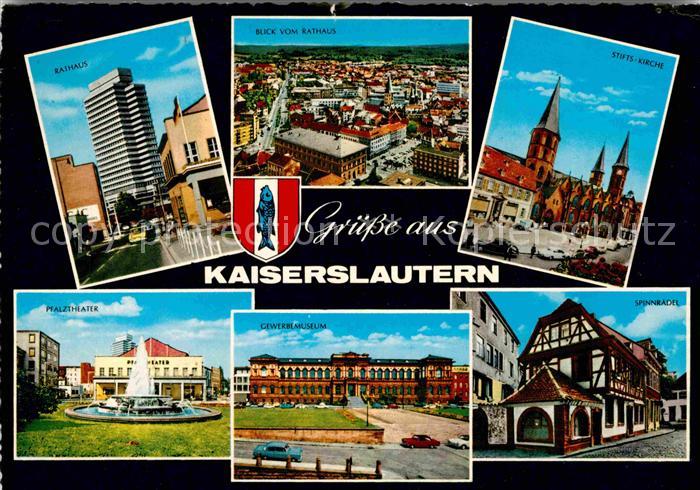 Kaiserslautern Rathaus Stiftskirche Pfalztheater Gewerbemuseum Spinnraedel Fachw