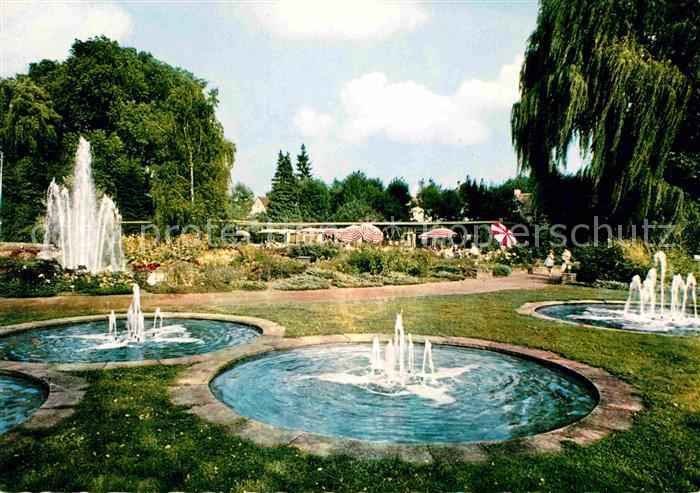 Zweibruecken Rosengarten Wasserspiele Springbrunnen