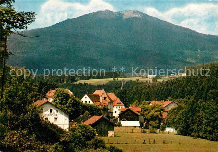 Bayerisch Eisenstein Panorama Blick zum Grossen Arber