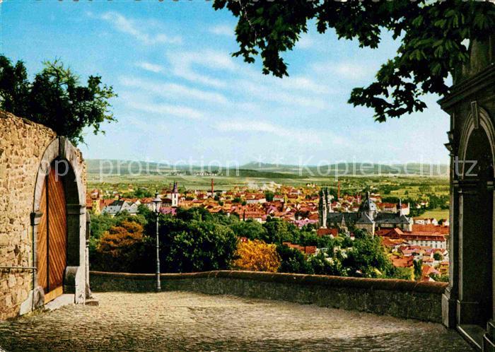 FULDA Hessen Panorama Blick vom Frauenberg