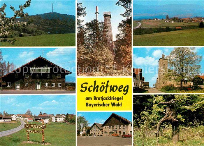 Schoefweg Urlaubsort am Brotjacklriegel Bayerischer Wald Aussichtsturm Kirche