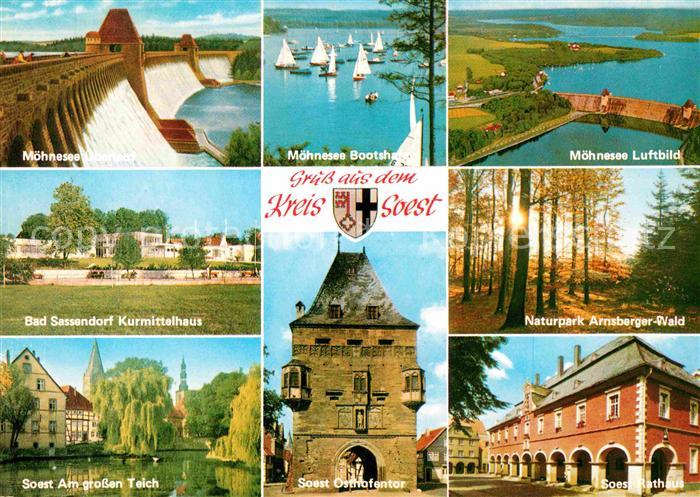 Soest Arnsberg Osthafentor Rathaus Grosser Teich Moehnesee Staudamm Kurmittelhau