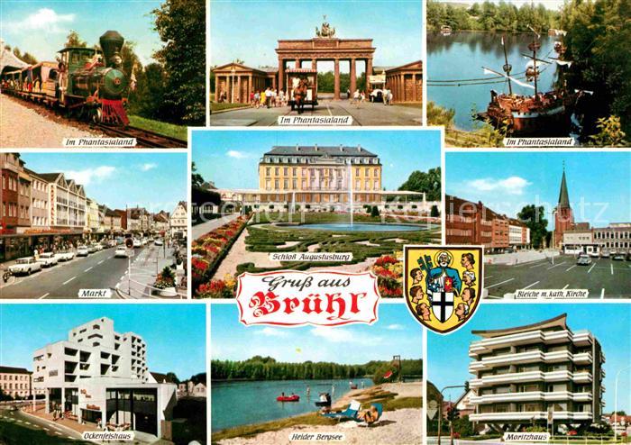 Bruehl Rheinland Phantasieland Markt Bleiche Kirche Moritzhaus Heider Bergsee Oc