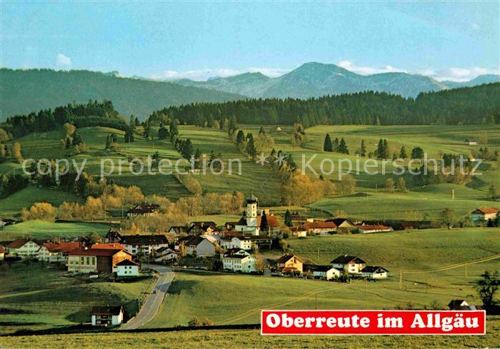 Oberreute Panorama Allgaeuer Alpen