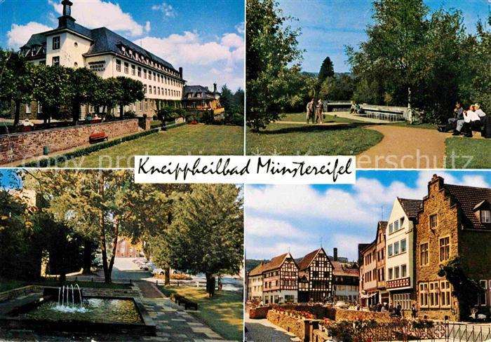 Muenstereifel Bad Kurhaus Kurpark Kneippbrunnen Fachwerkhaeuser Markt Hotel Witt