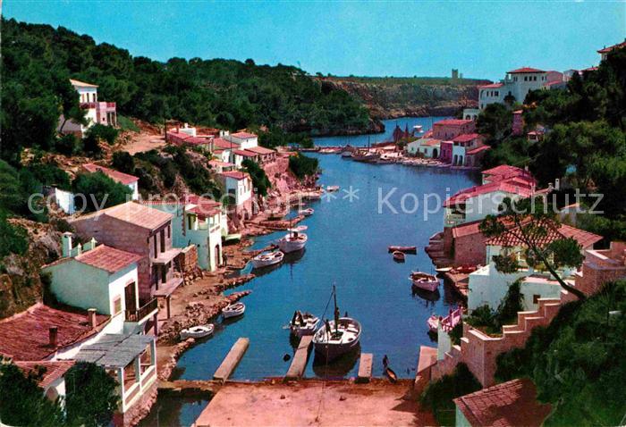 Santanyi Islas Baleares Cala Figuera Haeuserpartie am Hafen Bucht