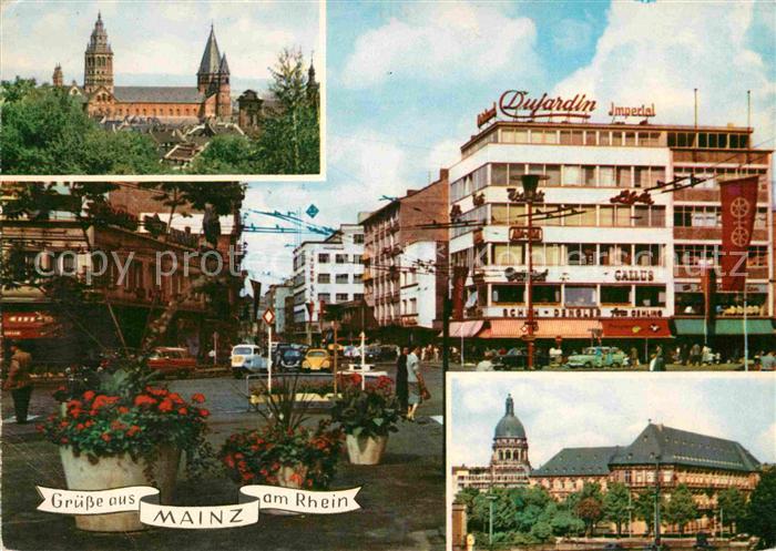 Mainz Rhein Dom Grosse Bleiche Innenstadt Schloss Christuskirche