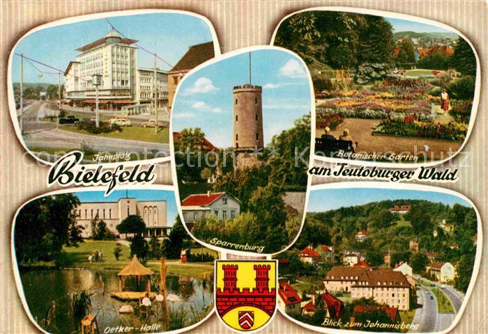 BIELEFELD  CITY Jahnplatz Botanischer Garten Oetkerhalle Johannisberg Sparrenbur