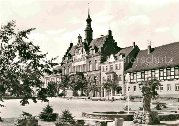 Dahlen Sachsen Karl Marx Platz Brunnen