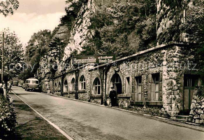 Ruebeland Harz Eingang zur Hermannshoehle