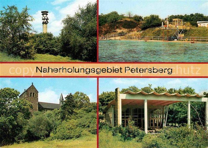 Petersberg Halle Naherholungsgebiet Fernsehturm Bergbad Schwimmbad Klosterkirche