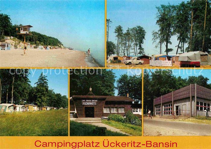 ueckeritz Usedom und Bansin Campingplatz Strand Fischerhuette Gaststaette
