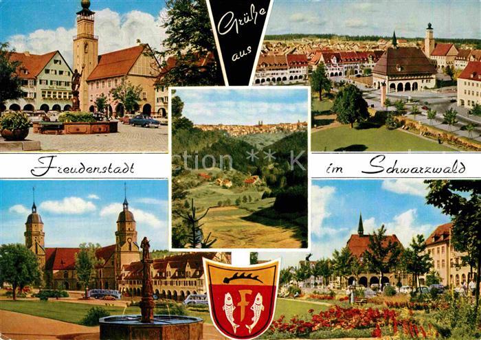 FREUDENSTADT BW Ortspartien Brunnen