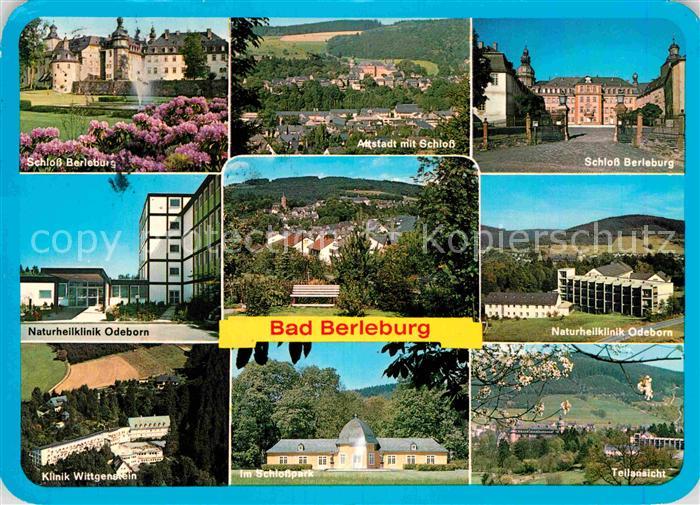 Bad Berleburg Schloss Fliegeraufnahme Naturheilklinik Odeborn Klinik-Wittgenstei