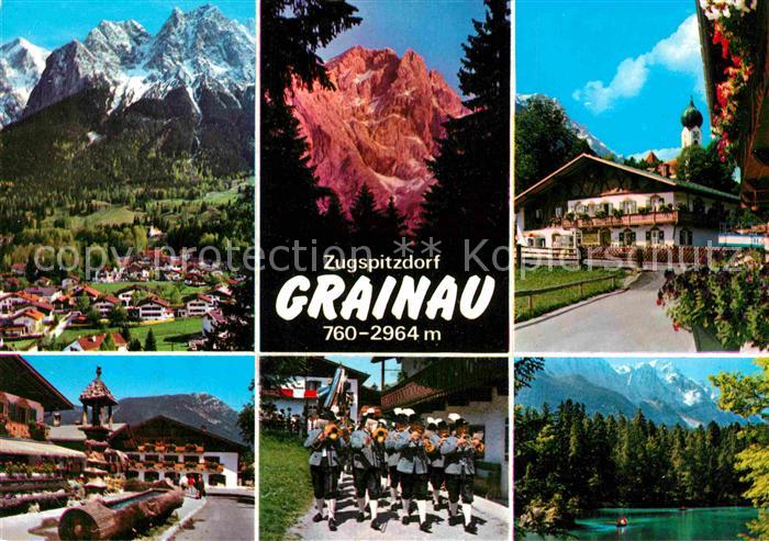 Grainau Zugspitzdorf Seepartie Blaskapelle Alpspitze Waxenstein