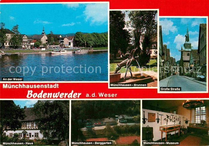 Bodenwerder Muenchhausenstadt Brunnen Weser Museum Berggarten Muenchhausen-Haus