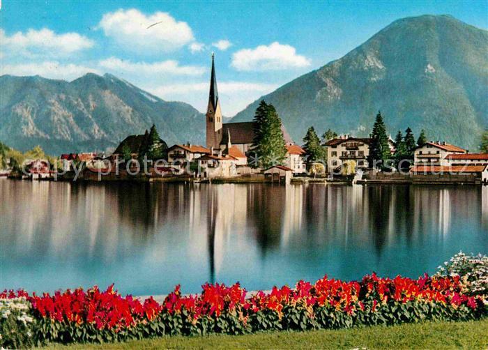 Rottach-Egern Partie am See mit Wallberg