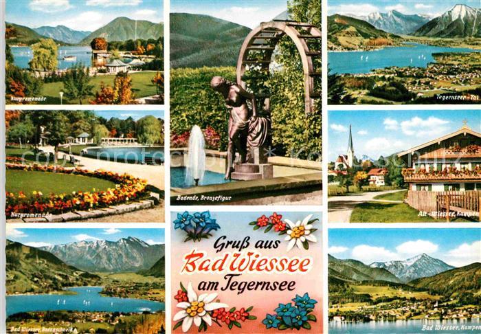 Bad Wiessee Tegernsee Parkanlagen Fliegeraufnahme