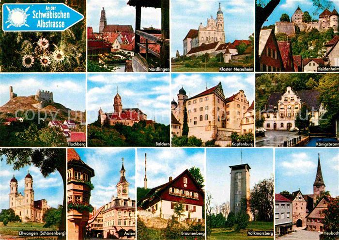 Noerdlingen Kloster-Neresheim Heidenheim Koenigsbronn Heubach Volkmarsberg Braun