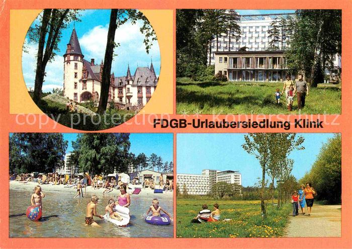 Klink Waren FDGB-Urlaubersiedlung Strand Schloss
