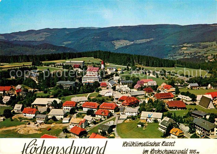 Hoechenschwand Schwarzwald BW Fliegeraufnahme Kurort im Hochschwarzwald