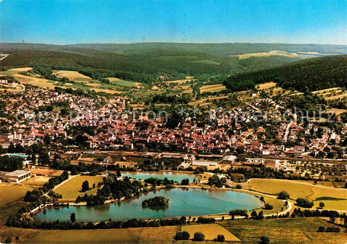 Bad Koenig Odenwald Fliegeraufnahme Heilbad Seepartie