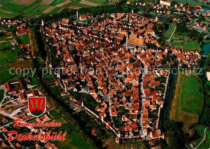 Dinkelsbuehl Fliegeraufnahme tausendjaehrige Stadt