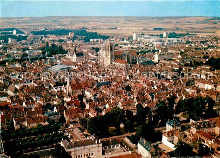 Sens 89 Fliegeraufnahme Altstadt
