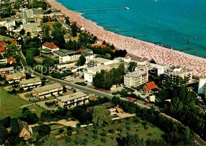 Groemitz Ostseebad Fliegeraufnahme mit Strand