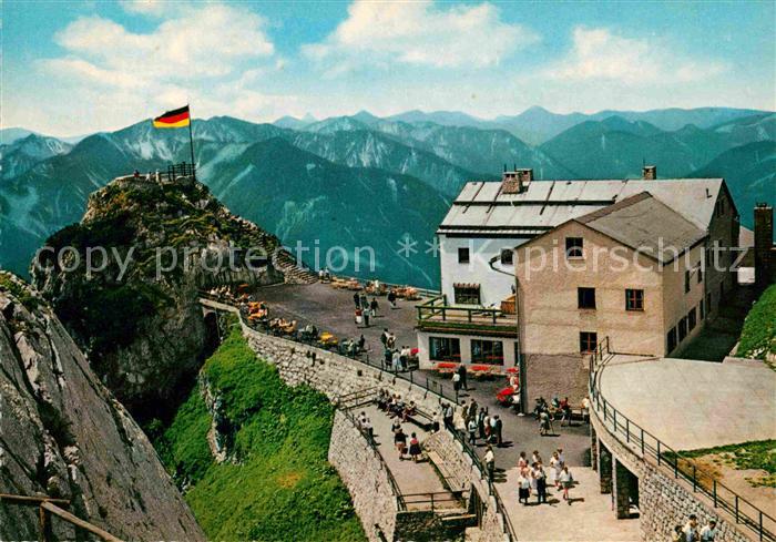 Wendelsteinhaus Blick vom Wendelstein mit Zentralalpen