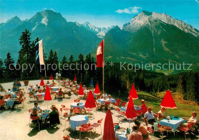 Watzmann Blick vom Hirscheck TerrassenCafe