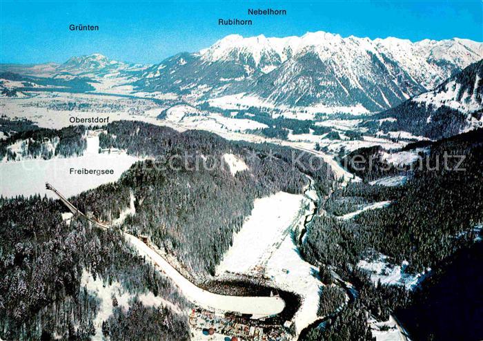 Oberstdorf Fliegeraufnahme Heini-Klopfer-Skiflugschanze