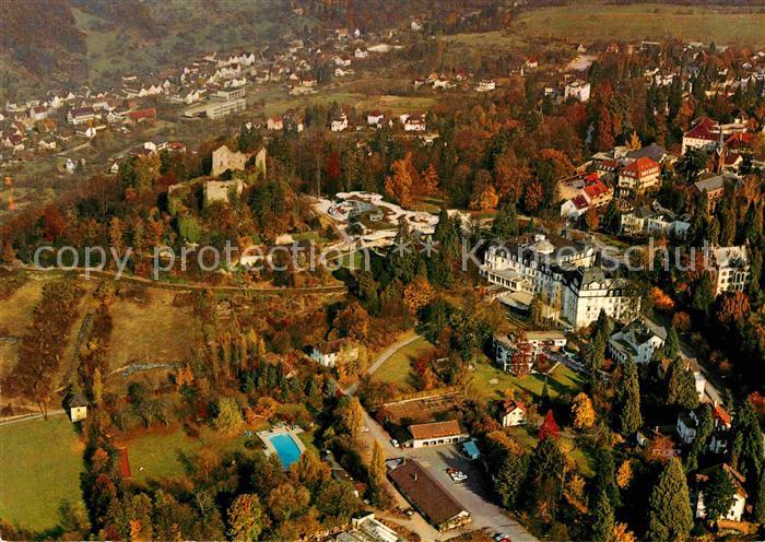 BADENWEILER BW Fliegeraufnahme mit Kurpark und Burg