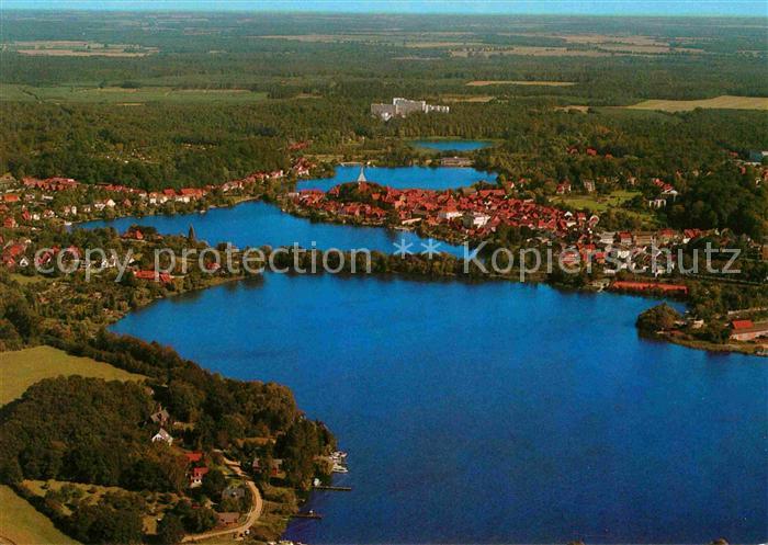 Moelln Lauenburg Fliegeraufnahme mit See