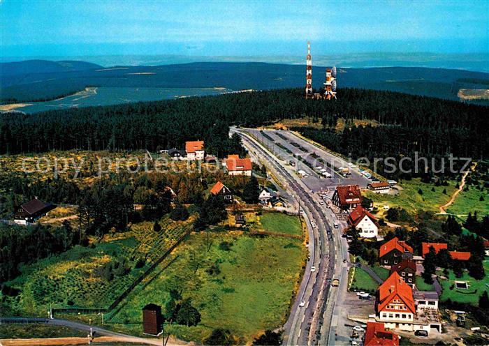Torfhaus Harz Fliegeraufnahme mit Sendetuermen