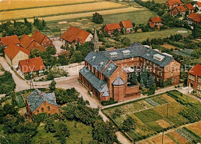 Ottbergen Hildesheim Fliegeraufnahme Franziskanerkloster mit Progymnasium vom In