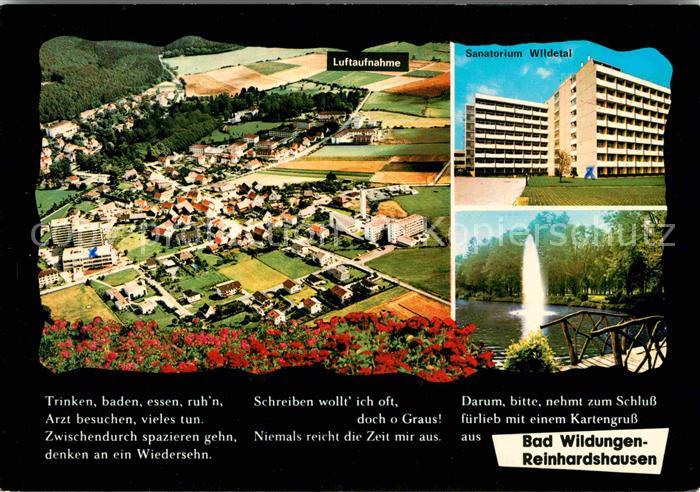 Bad Wildungen Reinhardshausen Fliegeraufnahme Sanatorium Wildetal