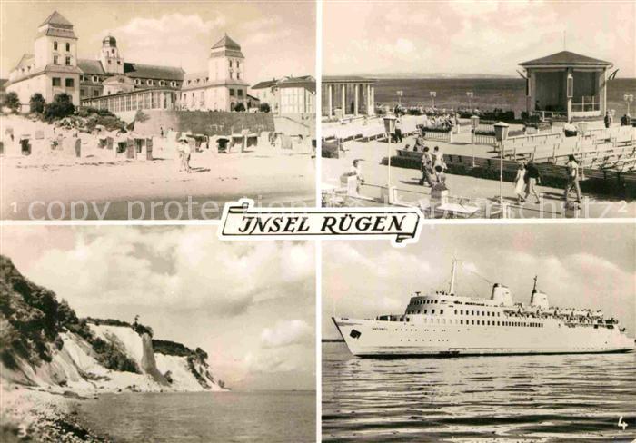 Binz Ruegen Kurhaus Musikpavillon Kreidefelsen Faehre-Sassnitz