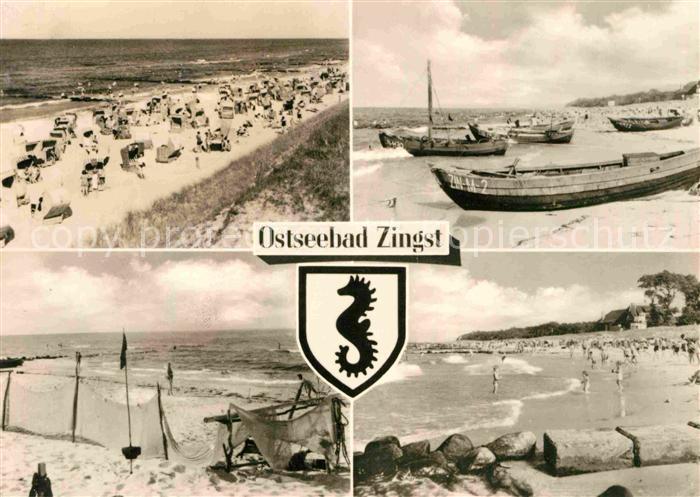 Zingst Ostseebad Strand Fischerboote
